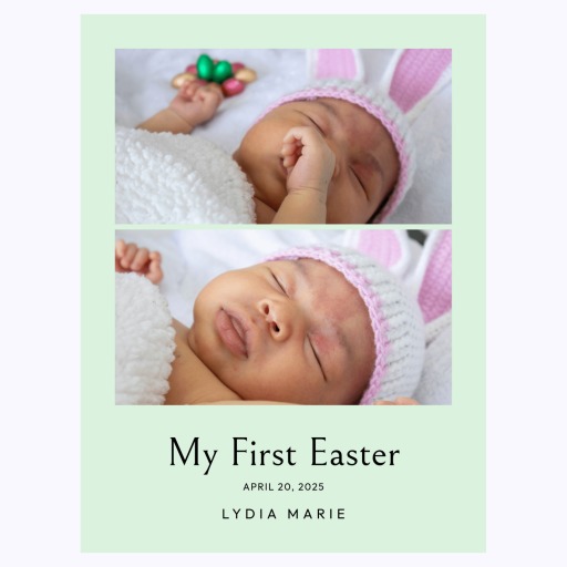 My First Easter Poster - Photo Collage Print 6