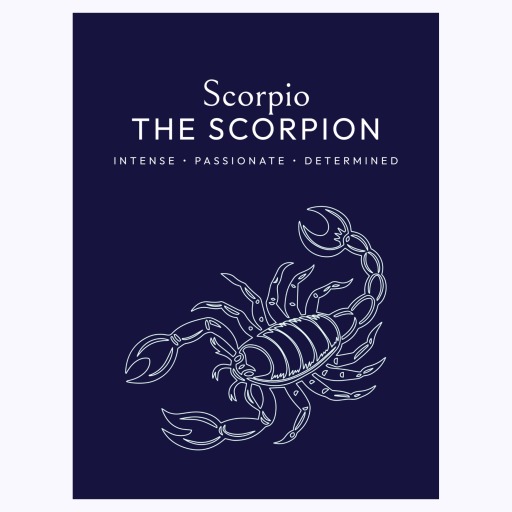 Scorpio in Fine Line Print - Custom Zodiac Sign Poster 6