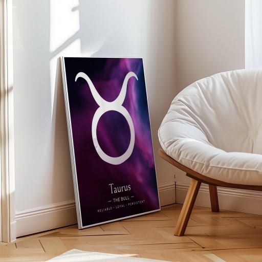Taurus in Curvy Print - Custom Zodiac Sign Poster 10