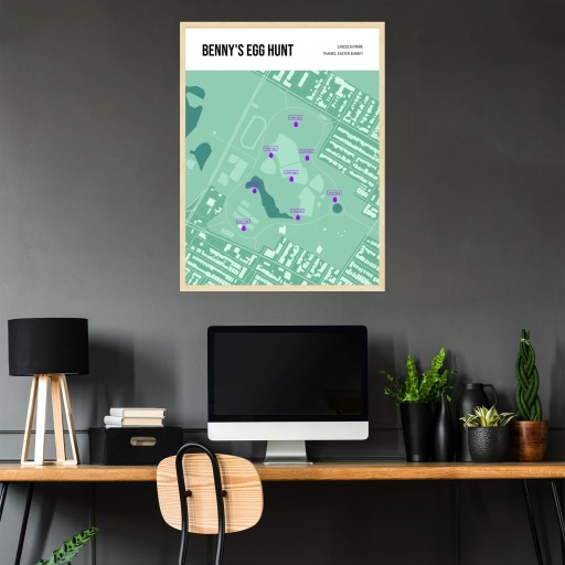Easter Egg Hunt Poster - Street Map 11