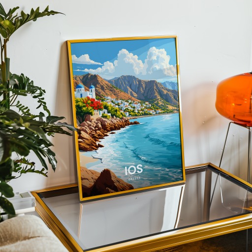 Ios Travel Print - Vintage Travel Art Poster 9