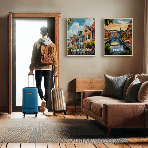 San Francisco Travel Print - Vintage Travel Art Poster 11