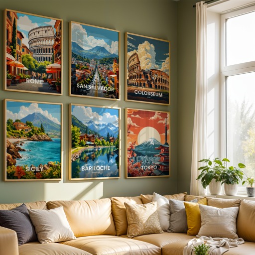 Bariloche Travel Print - Vintage Travel Art Poster 8