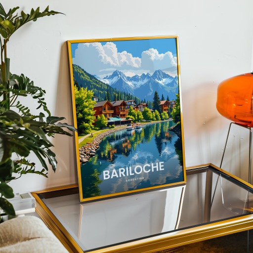 Bariloche Travel Print - Vintage Travel Art Poster 9