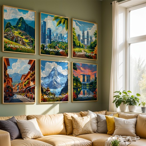 Mount Everest Travel Print - Vintage Travel Art Poster 8