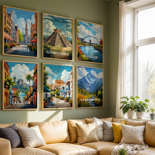 Athens Travel Print - Vintage Travel Art Poster 8