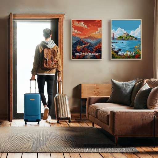 Great Wall of China Travel Print - Vintage Travel Art Poster 11