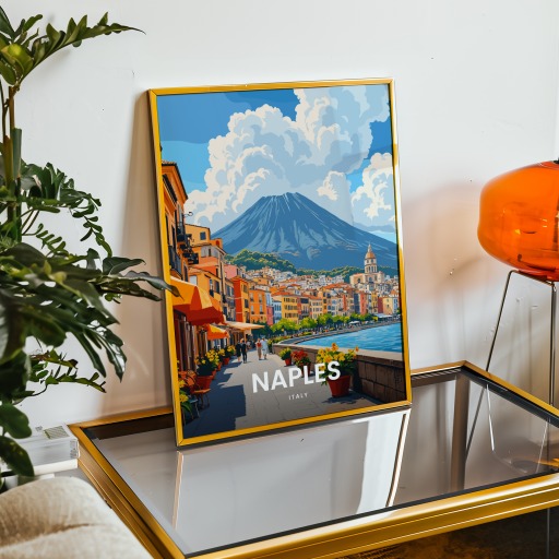 Naples Travel Print - Vintage Travel Art Poster 9