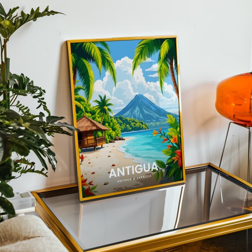 Antigua Travel Print - Vintage Travel Art Poster 9