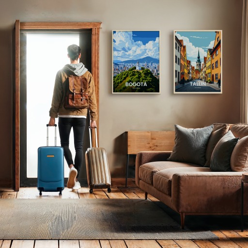 Bogotá Travel Print - Vintage Travel Art Poster 11