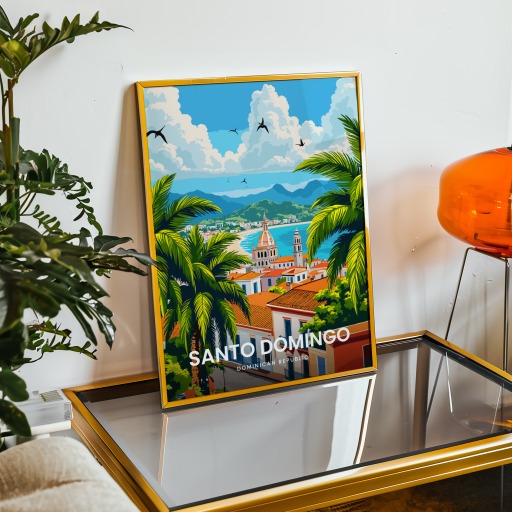 Santo Domingo Travel Print - Vintage Travel Art Poster 9
