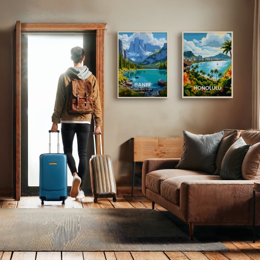 Banff National Park Travel Print - Vintage Travel Art Poster 11