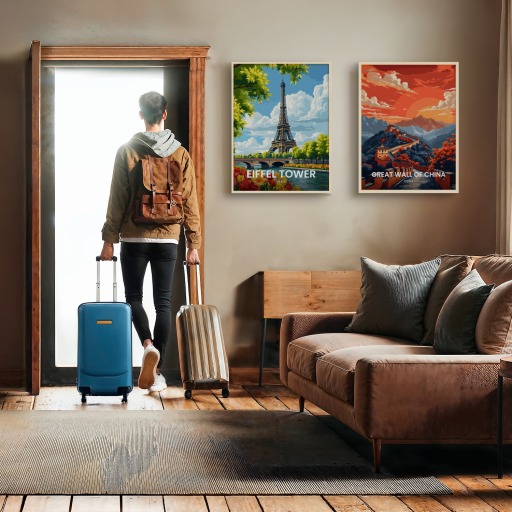 Eiffel Tower Travel Print - Vintage Travel Art Poster 10