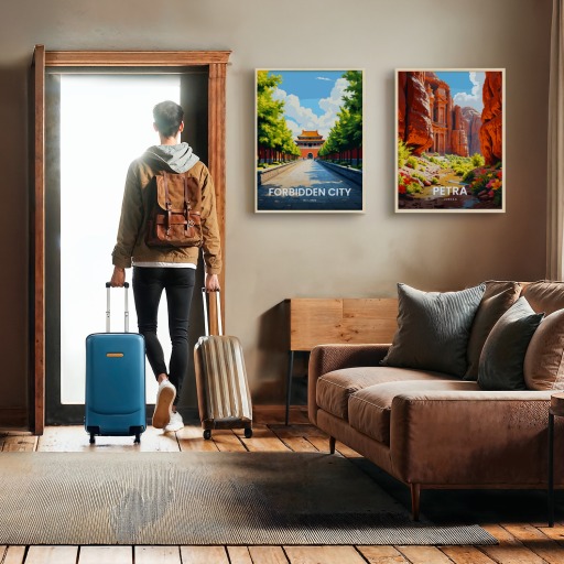 Forbidden City Travel Print - Vintage Travel Art Poster 11