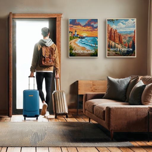 Rhode Island Travel Print - Vintage Travel Art Poster 11