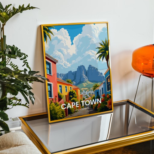 Cape Town Travel Print - Vintage Travel Art Poster 9