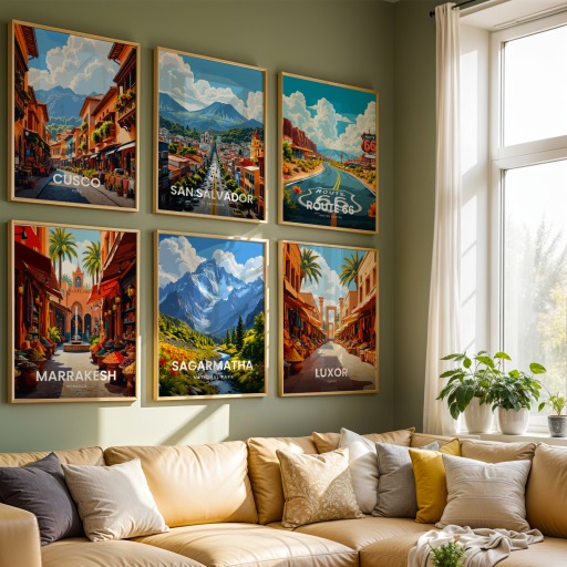 Sagarmatha National Park Travel Print - Vintage Travel Art Poster 8