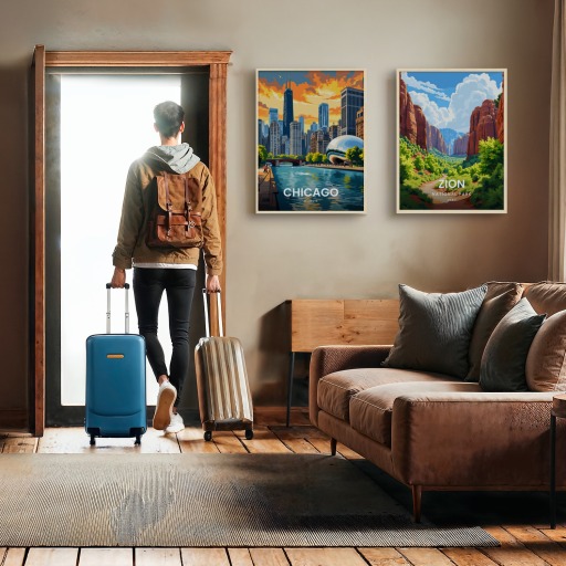 Chicago Travel Print - Vintage Travel Art Poster 11