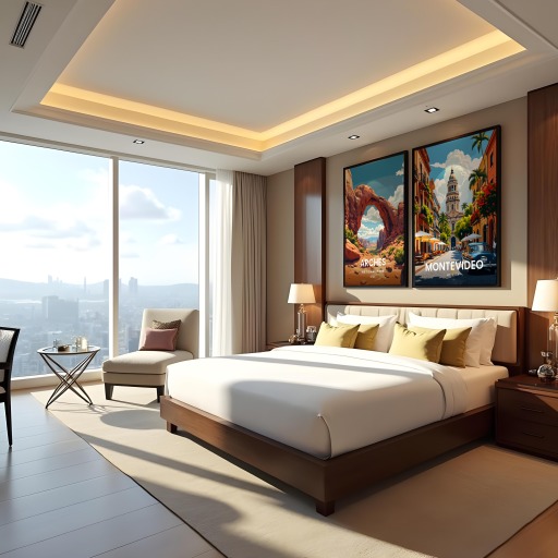 Montevideo Travel Print - Vintage Travel Art Poster 9