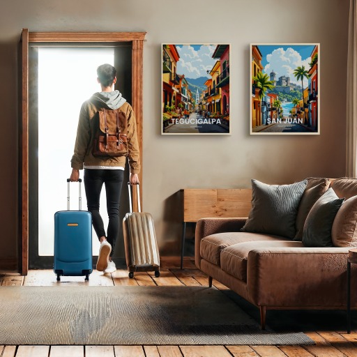 Tegucigalpa Travel Print - Vintage Travel Art Poster 11