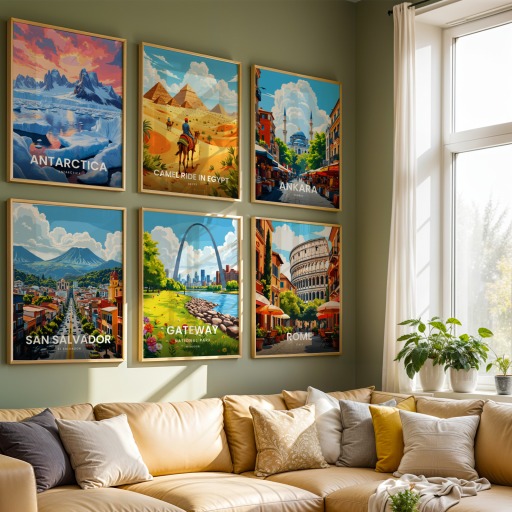 Gateway Arch National Park Travel Print - Vintage Travel Art Poster 8