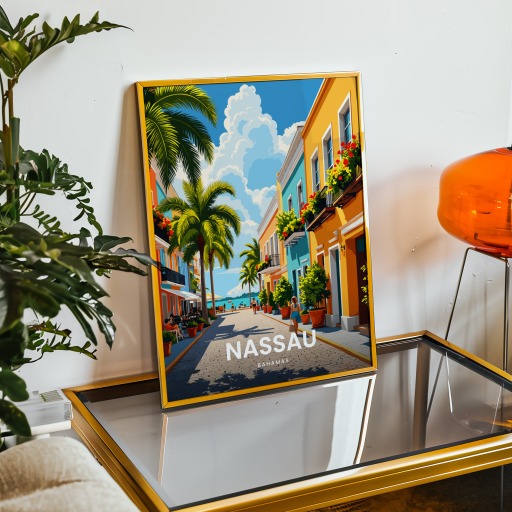 Nassau Travel Print - Vintage Travel Art Poster 9