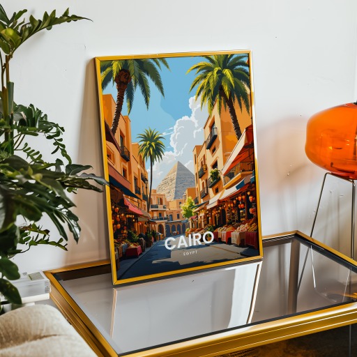 Cairo Travel Print - Vintage Travel Art Poster 9