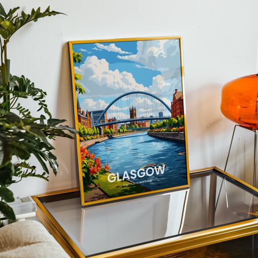 Glasgow Travel Print - Vintage Travel Art Poster 9
