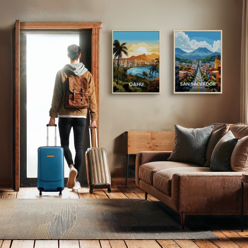 Oahu Travel Print - Vintage Travel Art Poster 11