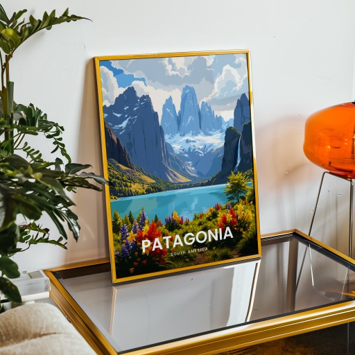 Patagonia Travel Print - Vintage Travel Art Poster 9