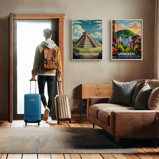 Chichen Itza Travel Print - Vintage Travel Art Poster  11