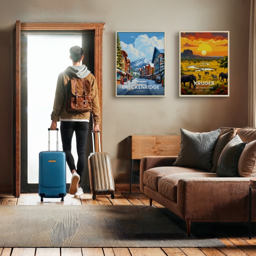 Breckenridge Travel Print - Vintage Travel Art Poster 11