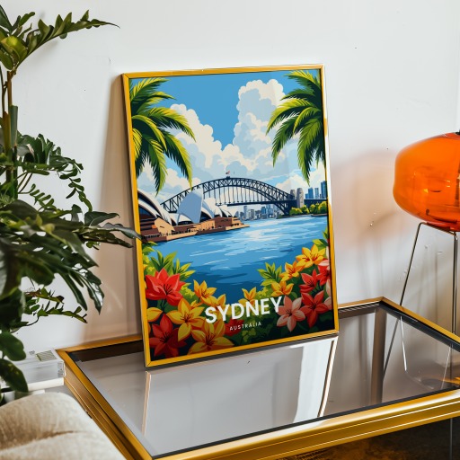 Sydney Travel Print - Vintage Travel Art Poster 8