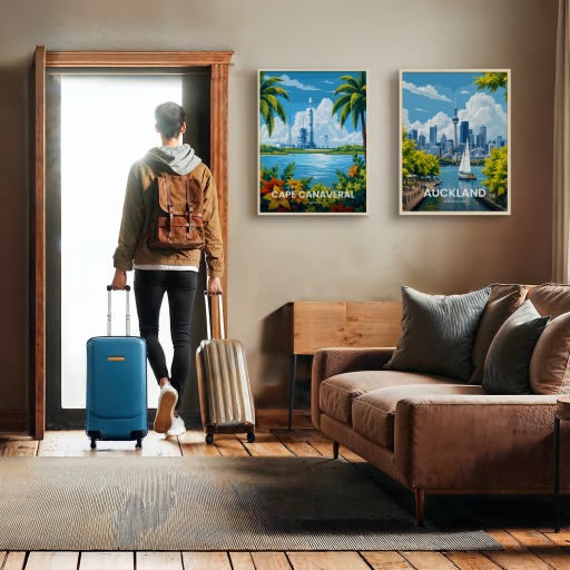 Cape Canaveral Travel Print - Vintage Travel Art Poster 10