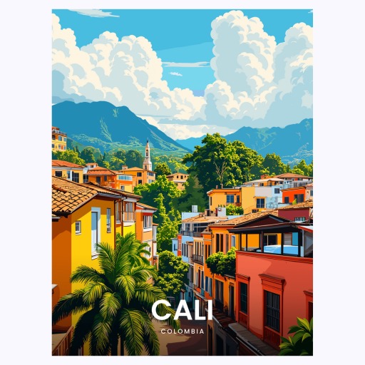 Cali Travel Print - Vintage Travel Art Poster 6