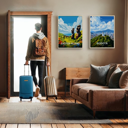 Easter Island Travel Print - Vintage Travel Art Poster 11