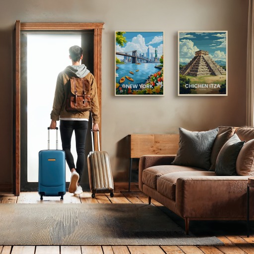 New York Travel Print - Vintage Travel Art Poster 11