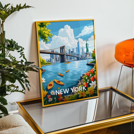 New York Travel Print - Vintage Travel Art Poster 9