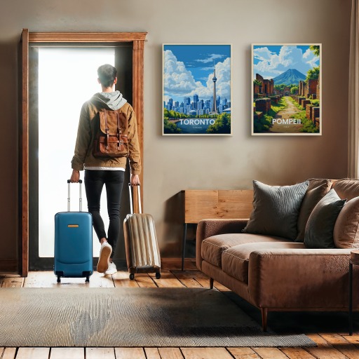 Toronto Travel Print - Vintage Travel Art Poster  11