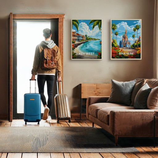 Key West Travel Print - Vintage Travel Art Poster 11