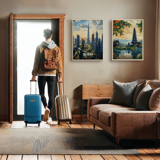 Dubai Travel Print - Vintage Travel Art Poster 11