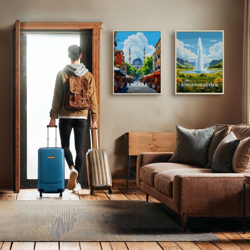 Ankara Travel Print - Vintage Travel Art Poster 11