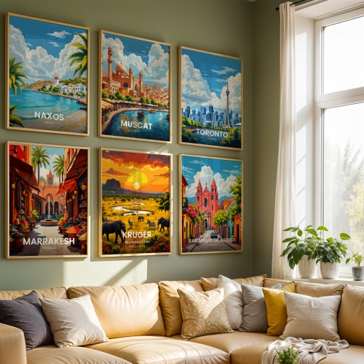 Kruger National Park Travel Print - Vintage Travel Art Poster 8