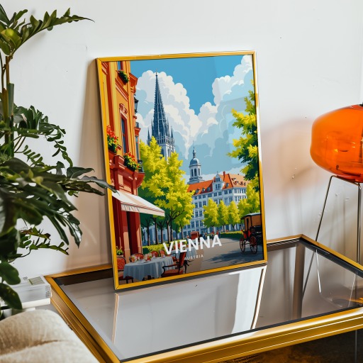 Vienna Travel Print - Vintage Travel Art Poster 9