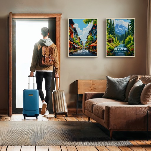 Hanoi Travel Print - Vintage Travel Art Poster 11