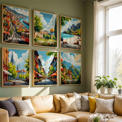 Hanoi Travel Print - Vintage Travel Art Poster 8