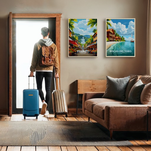 Phuket Travel Print - Vintage Travel Art Poster 11