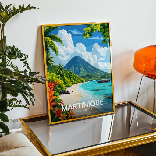 Martinique Travel Print - Vintage Travel Art Poster 9