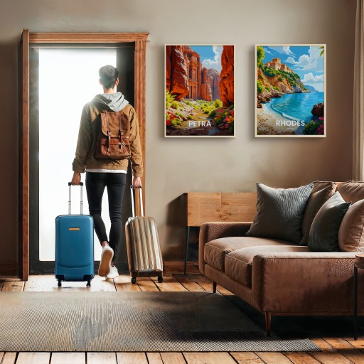 Petra Travel Print - Vintage Travel Art Poster 11