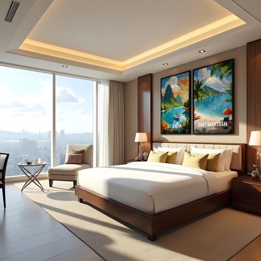 Sint Maarten Travel Print - Vintage Travel Art Poster 10